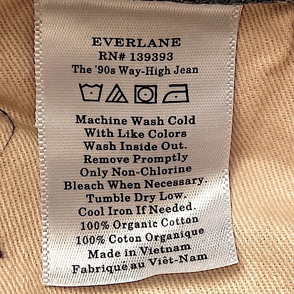 Everlane The 90’s Way High Jean Paint Splatter No Stretch Denim Jeans Size 29 - Picture 13 of 14